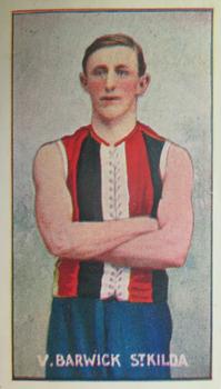 1906-07 Sniders & Abrahams Australian Footballers - Victorian League Players Series C #NNO Victor Barwick Front